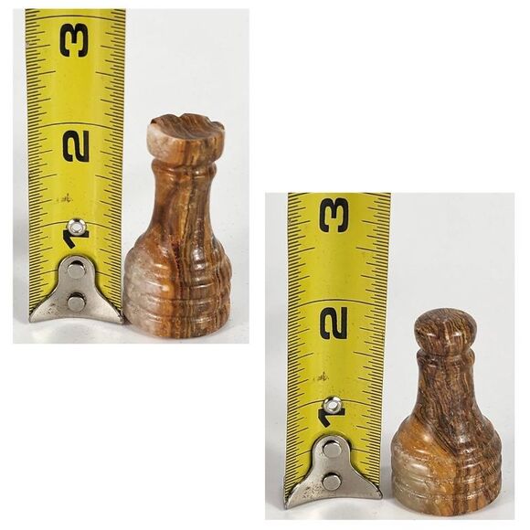 Marble Chess Pieces with storage stone Chess pieces for him, unique chess pieces - Picture 9 of 10